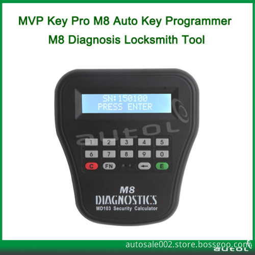 2013 New High-End Auto Key Programmer MVP Key PRO M8 Auto Key Programmer M8 Diagnosis Locksmith Tool (602013006)